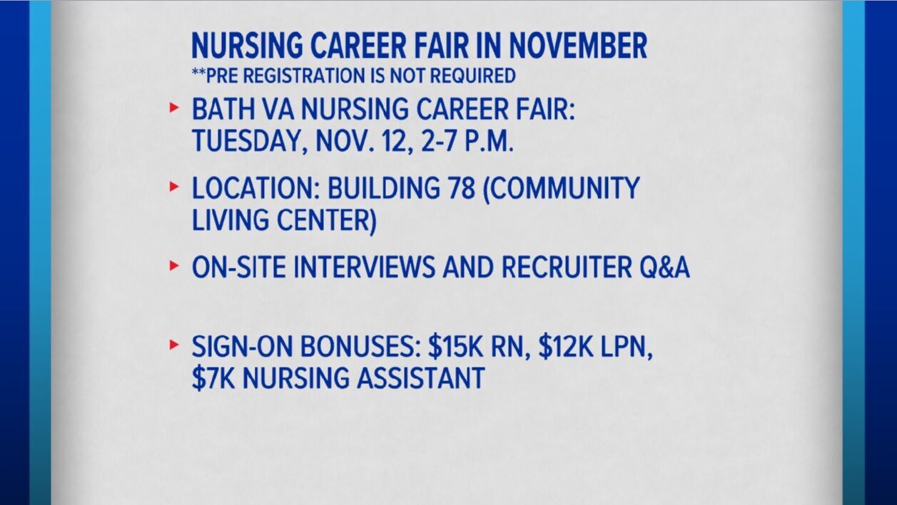 Bath Nursing Career Fair Nov 2025